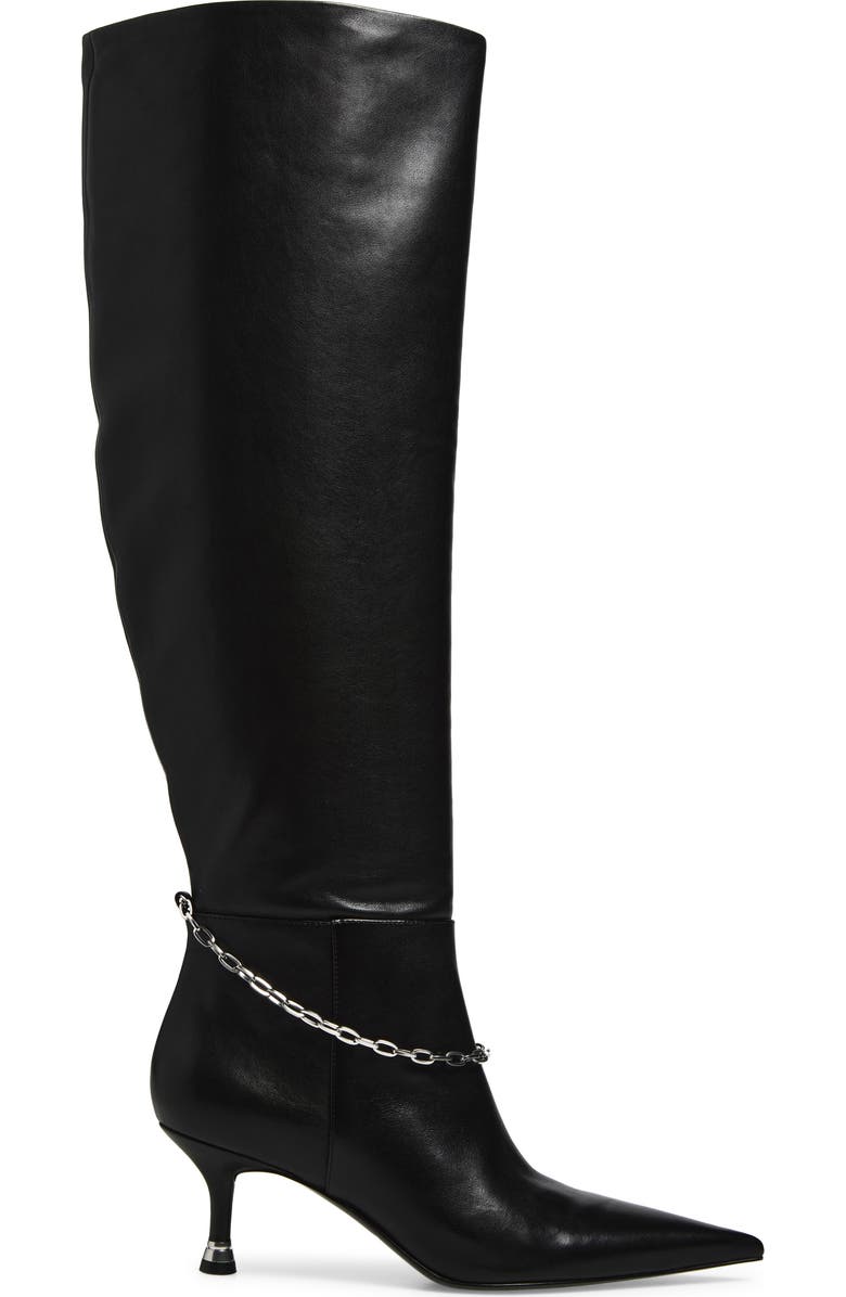 Alexander Wang Akila Pointed Toe Boot, Alternate, color, Black