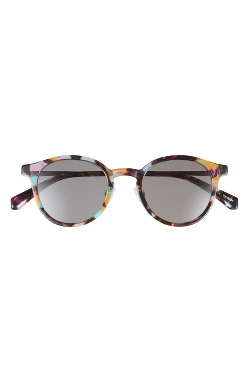 Eyebobs Golden Age 45mm Small Polarized Round Sunglasses In Rainbow Tortoise/gold