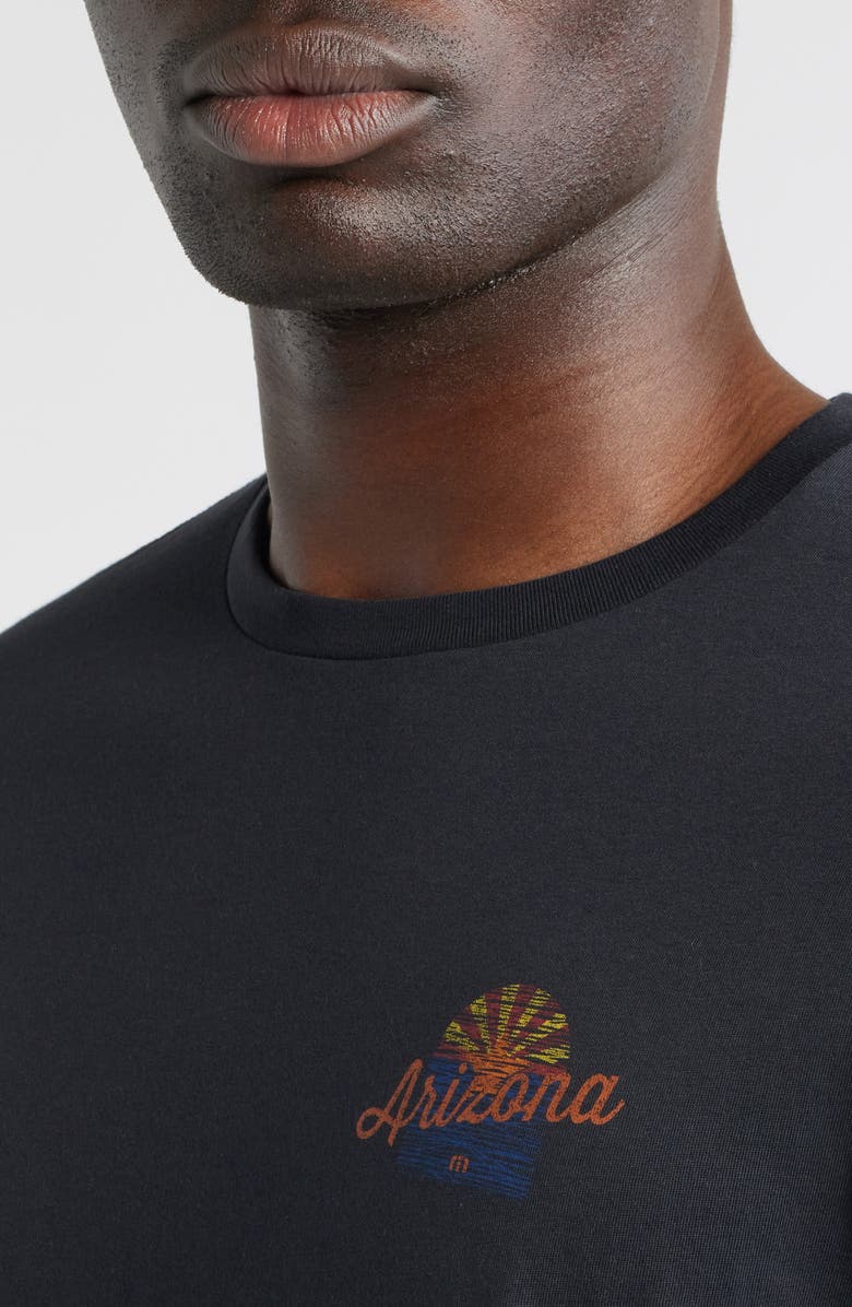 TravisMathew Red Rock Haze Graphic T-Shirt, Alternate, color, Black