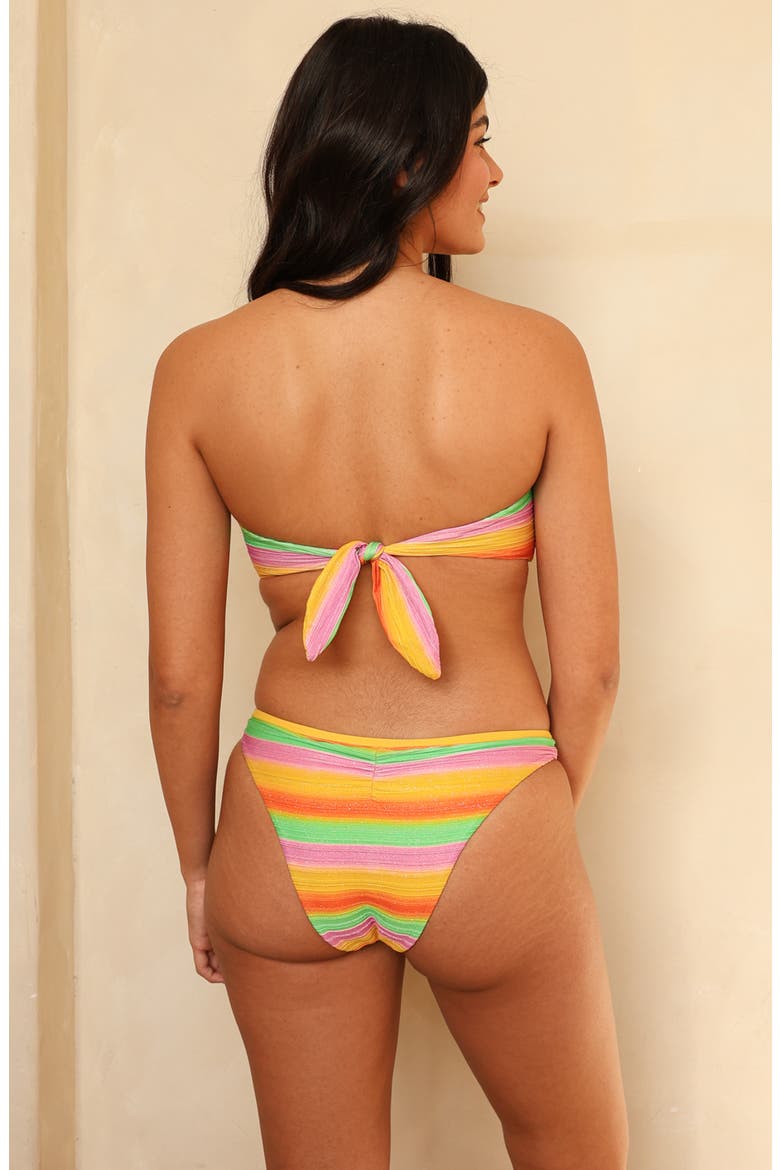 Ellis Bandeau Bikini Top, Alternate, color, Mirage