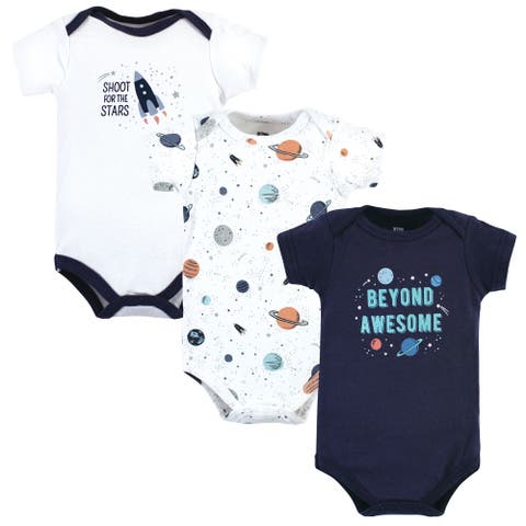 Triple Pack of Essential Cotton One-Piece Rompers (Baby)