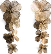 MANGO Hanging Floral Earrings