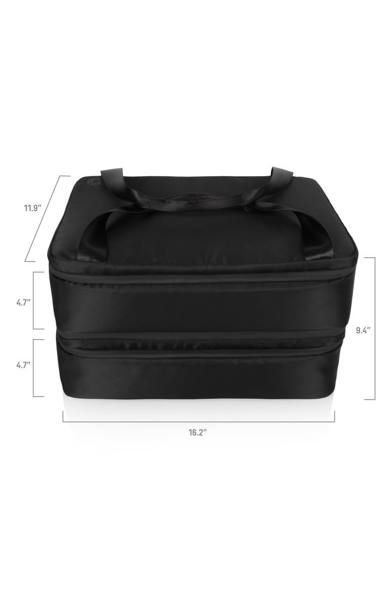 Picnic Time Double Decker Casserole Tote, Alternate, color, Black