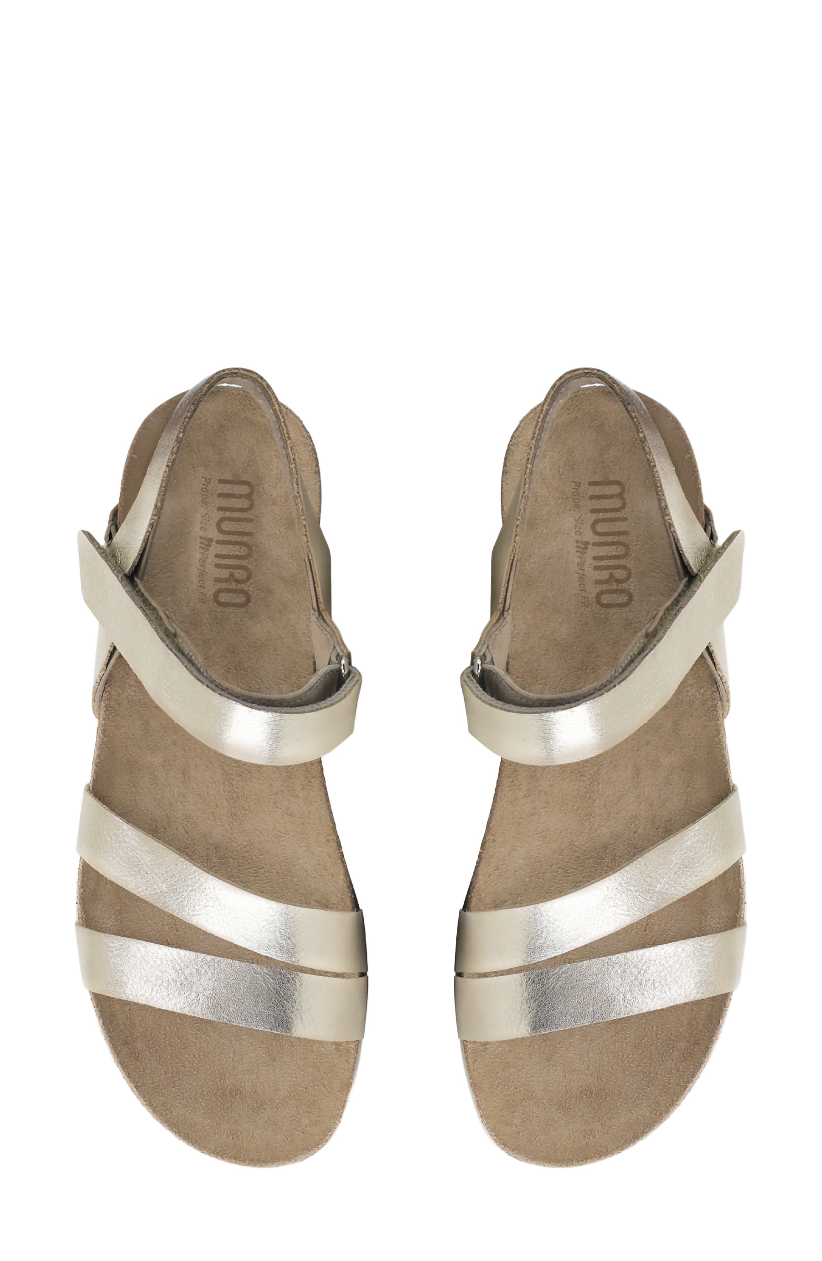 Juniper Sandal, Alternate, color, GOLD METALLIC