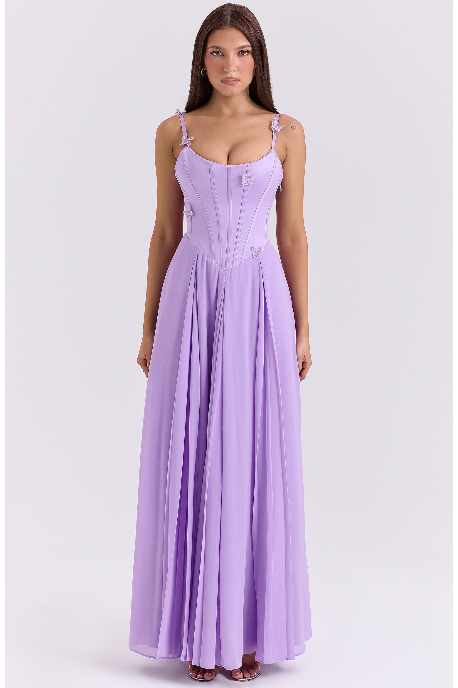 Butterfly Color Code HOUSE OF CB Pascha Butterfly Appliqué Corset Maxi Dress (Women) | Nordstrom