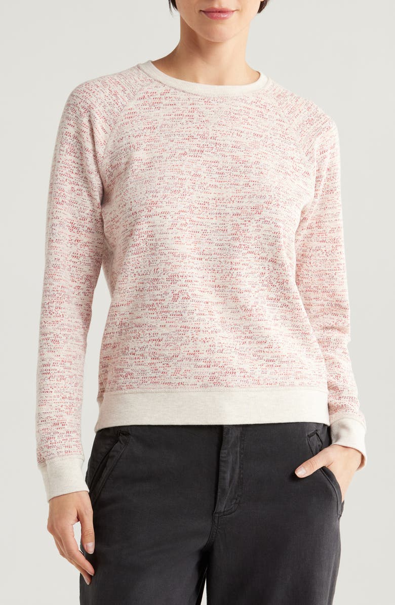 Marine Layer Reversible Raglan Sleeve Sweatshirt, Alternate, color,