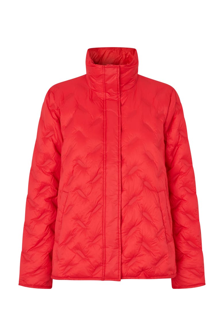 Quilted Puffer Coat, Alternate, color, Poinsettia