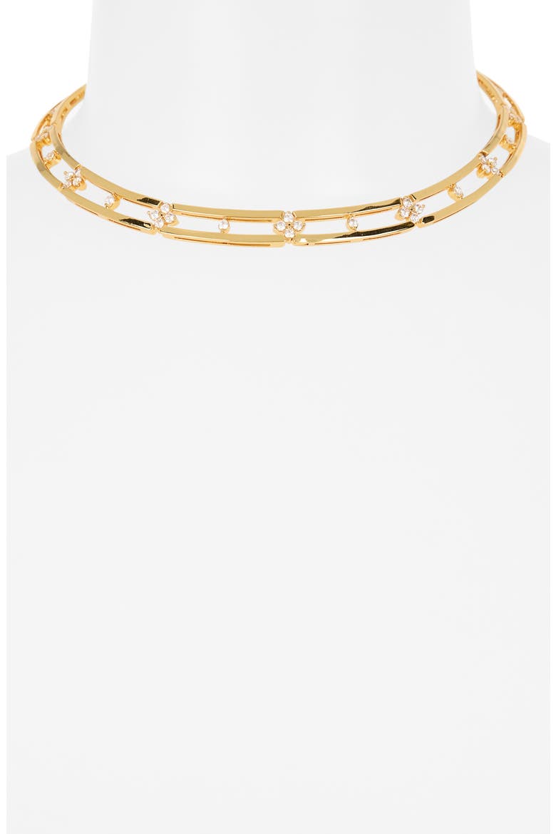Lourdes CZ Collar Necklace, Alternate, color, GOLD