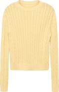 MANGO Cable Knit Cotton Sweater