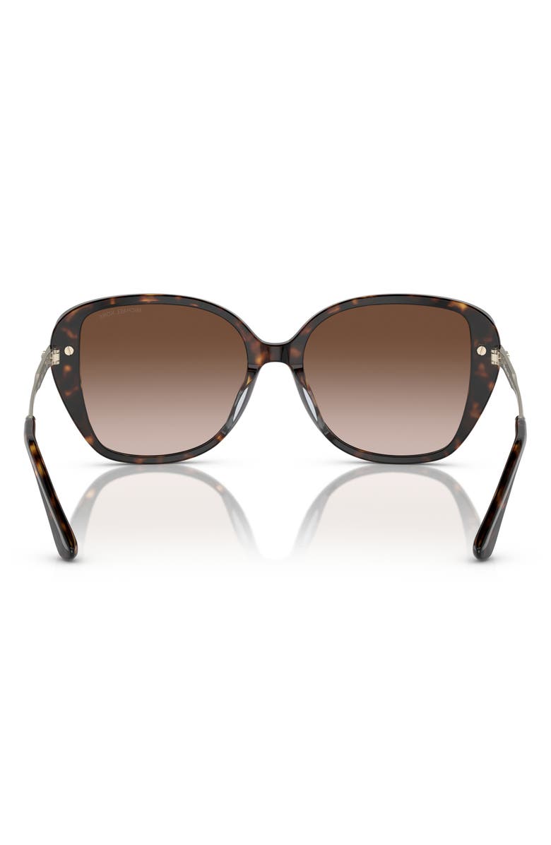 Michael Kors 54mm Gradient Square Sunglasses, Alternate, color, Dk Tort