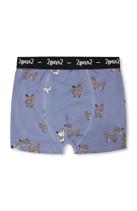 Organic Cotton Dog Elastic Waist Boxer (Toddler, Little Kid & Big Kid)