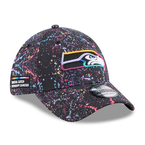 Men's New Era  Black Seattle Seahawks 2025 NFL Crucial Catch 39THIRTY Flex Hat