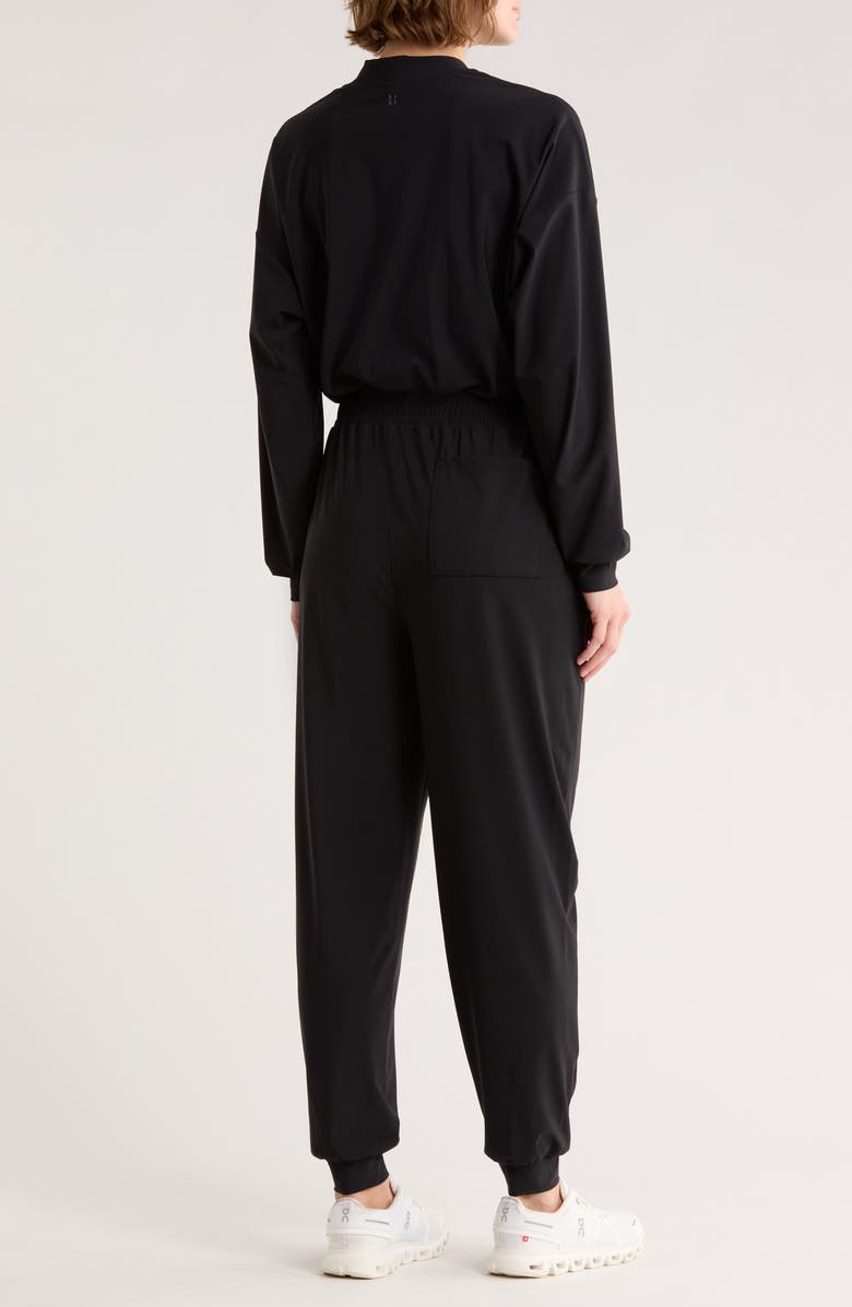 Sweaty Betty Explorer Elevated Long Sleeve Jumpsuit, Alternate, color, Black