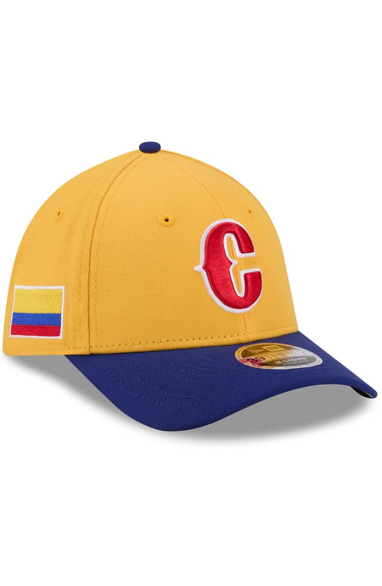 New Era Men's New Era  Yellow/Blue Colombia Baseball 2026 World Baseball Classic M-Crown 39THIRTY Flex Hat, Main, color, Yellow