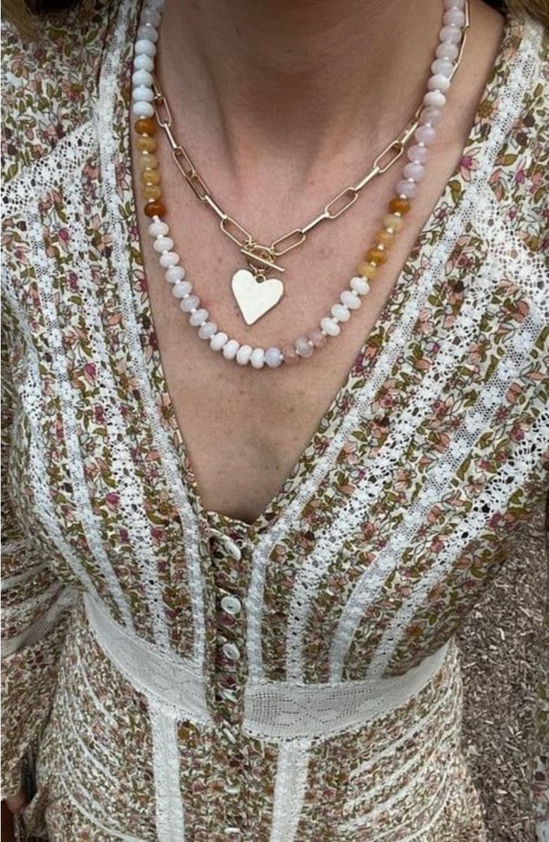 Erin McDermott Jewelry Chai Gemstone Necklace, Alternate, color, 