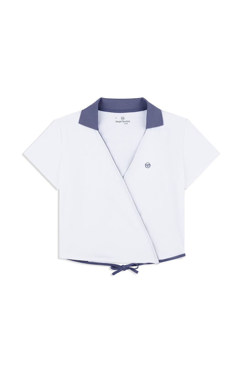 Sergio Tacchini Agata Wrap Polo, Alternate, color, Brilliant White