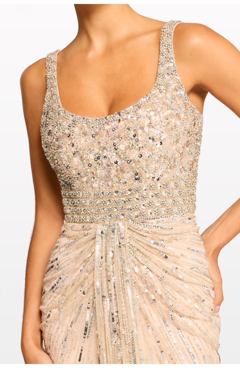 Jenny Packham Elixir Sequin-Embellished Maxi Dress, Alternate, color, Morganite