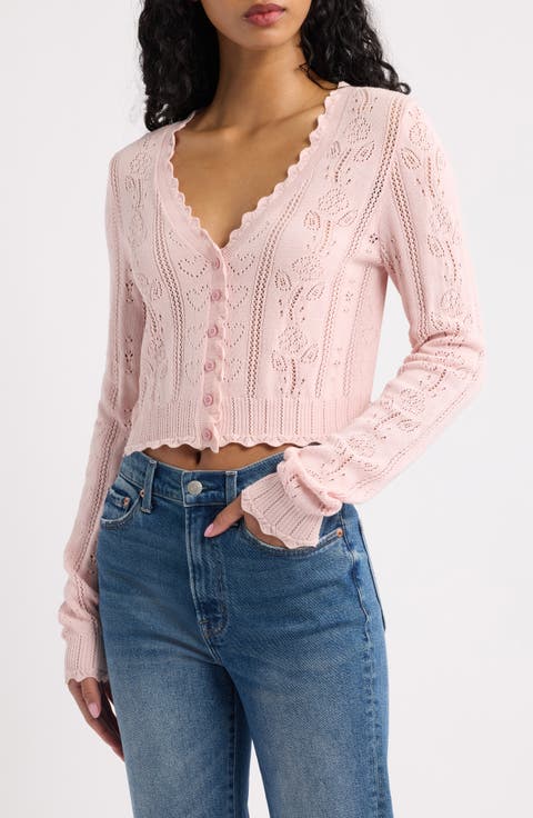 Sibella Cotton Pointelle Cardigan
