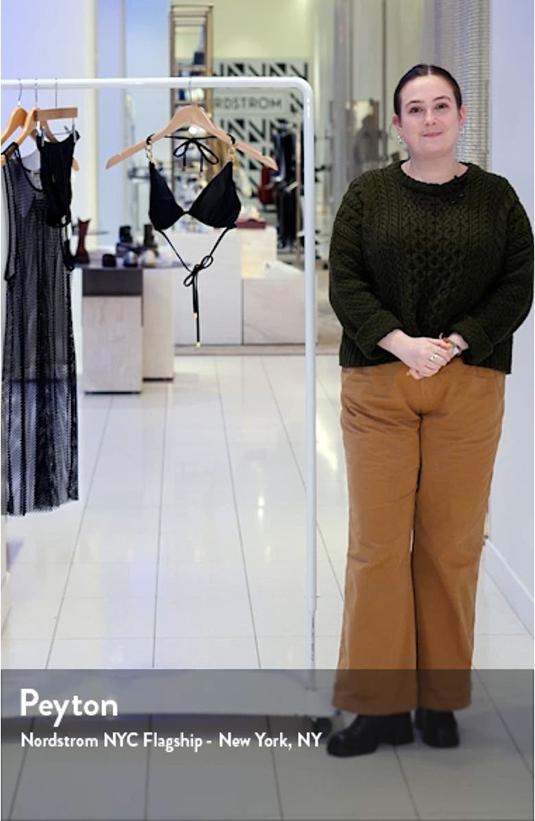 Annabelle Solid Triangle Bikini Top, sales video thumbnail