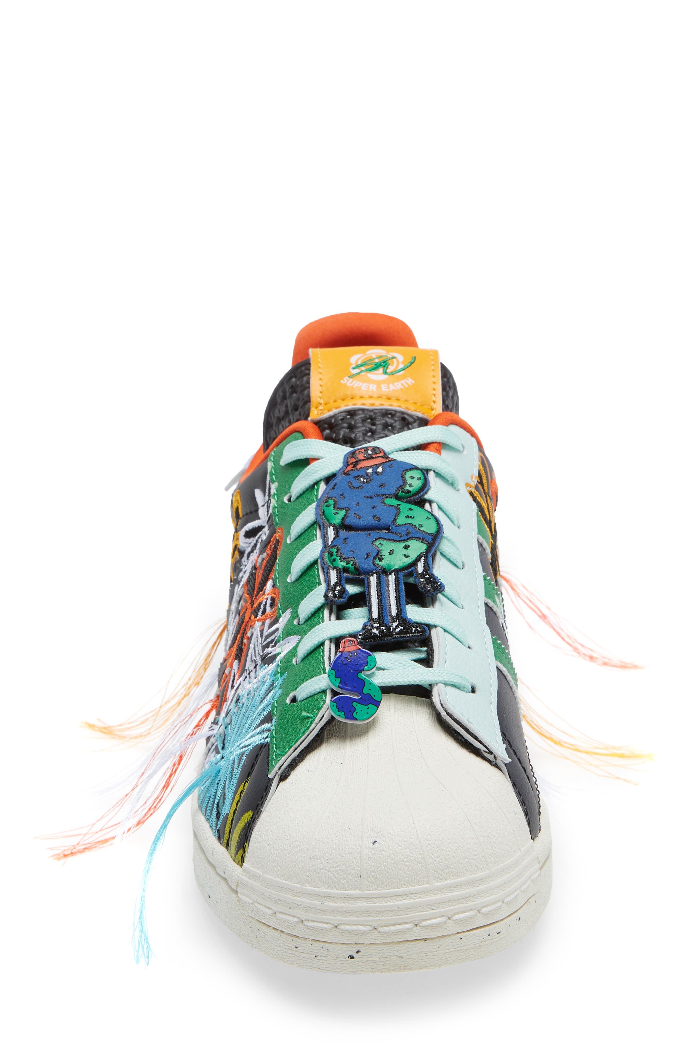 x Sean Wotherspoon Superstar SUPEREARTH Sneaker, Alternate, color, WHITE/ YELLOW/ BLACK