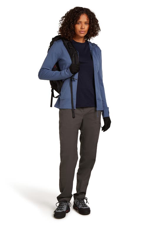 Icebreaker Tech Lite Iii Merino Wool Crewneck Shirt In Blue