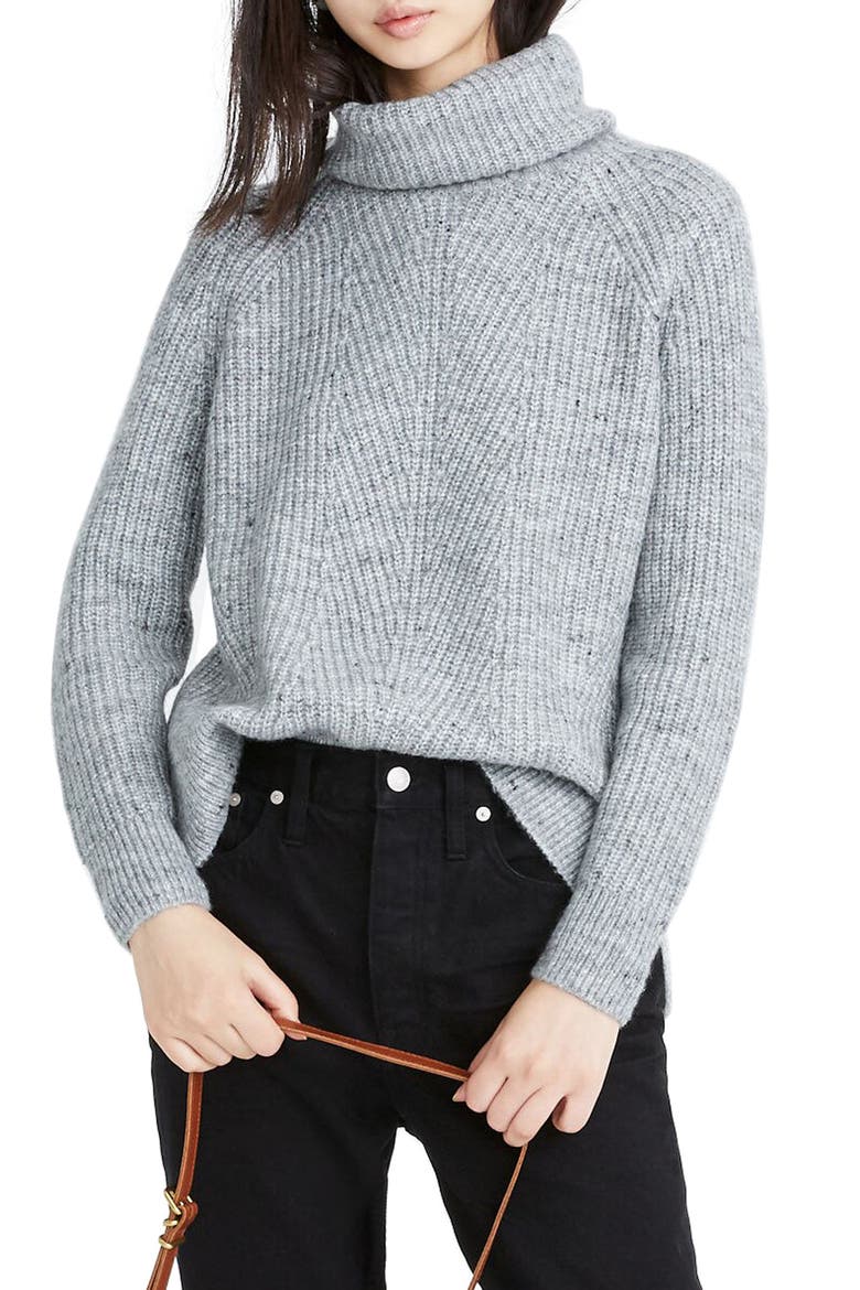 Donegal Mercer Turtleneck Sweater, Main, color, DONEGAL GRAPHITE