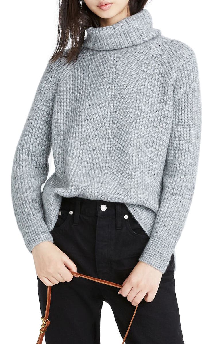 Madewell Donegal Mercer Turtleneck Sweater, Main, color, 