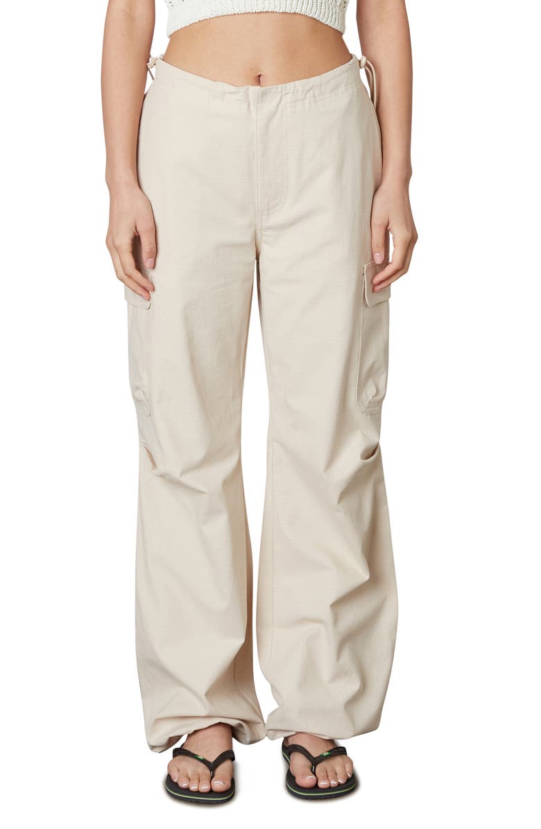 Nia Ludlow Cargo Pants, Main, color, Natural