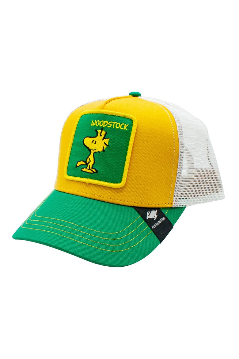 Woodstock Trucker Hat, Main, color, YELLOW