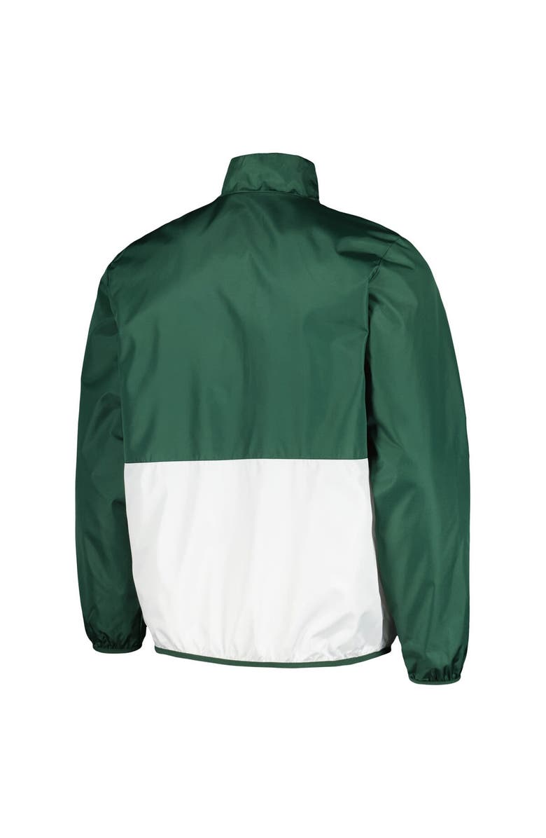G-III SPORTS BY CARL BANKS Men's G-III Sports by Carl Banks Green Michigan State Spartans Cornerman Half-Zip Top, Alternate, color, Green