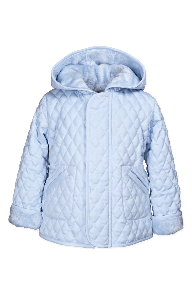 Widgeon Kids' Barn Faux Fur Lined Hooded Jacket, Main, color, Light Blue