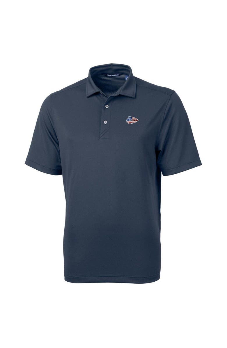 Cutter & Buck Men's Cutter & Buck Navy Kansas City Chiefs Big & Tall Virtue Eco Pique Recycled Polo, Alternate, color, 