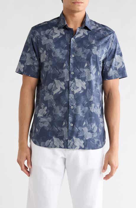 Robert Barakett Crossfield Short Sleeve Button-Up Shirt