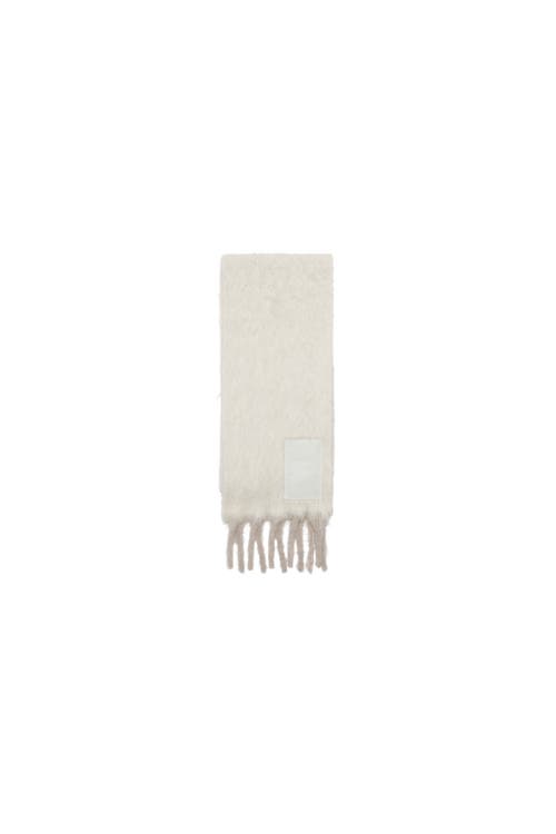 Burberry Alpaca Wool Blend Scarf In Neutral