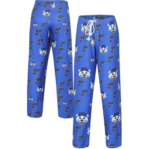 Women's Concepts Sport Blue St. Louis Blues Gauge Allover Print Knit Sleep Pants