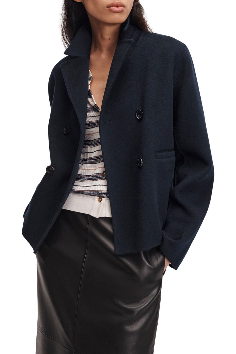 Finley Wool Blend Coat, Main, color, SALUTE