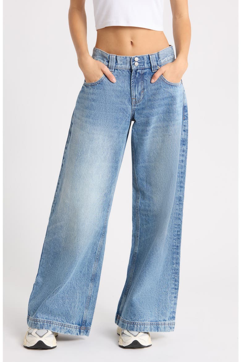 Sloane Ultra Baggy High Waist Wide Leg Jeans, Main, color, MEDIUM INDIGO