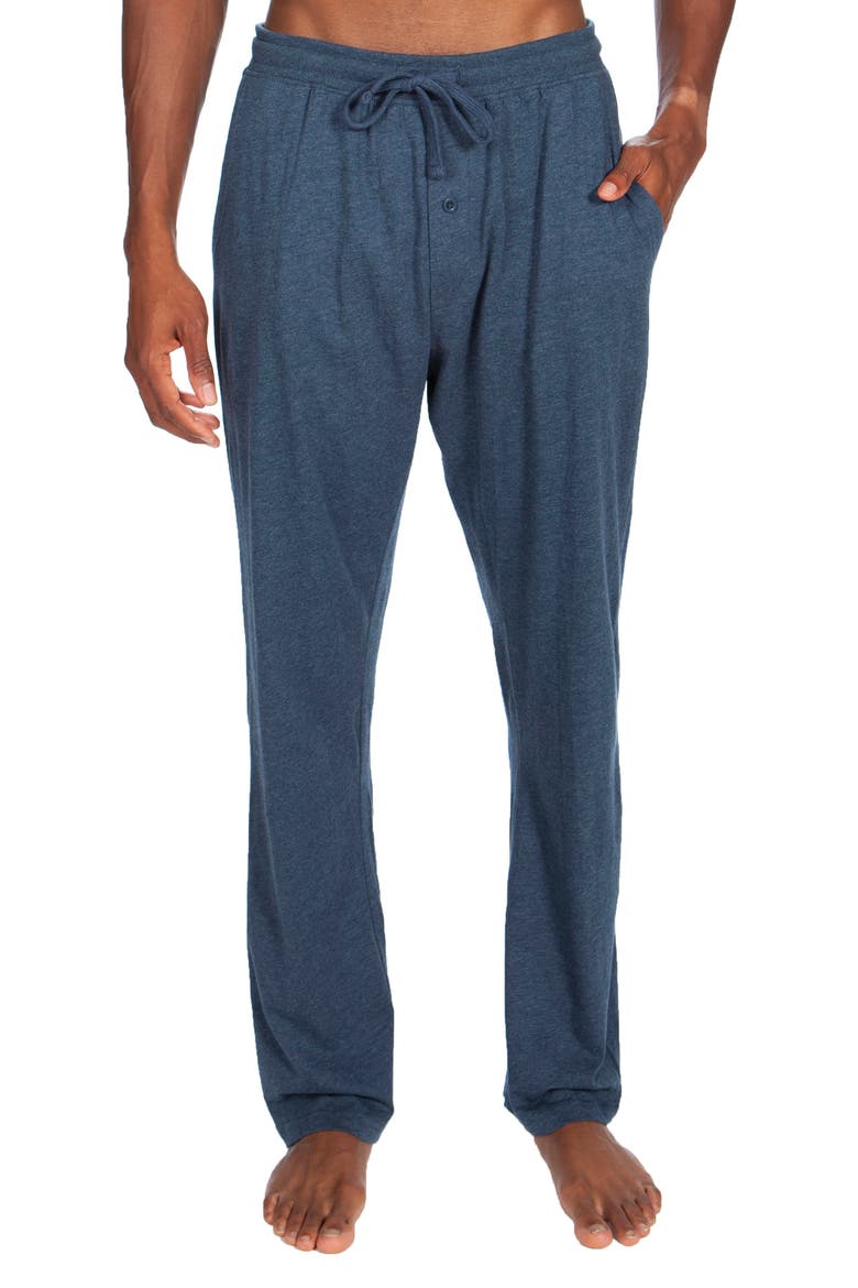Lightweight Lounge Pants, Main, color, MELANGE MEDIUM BLUE