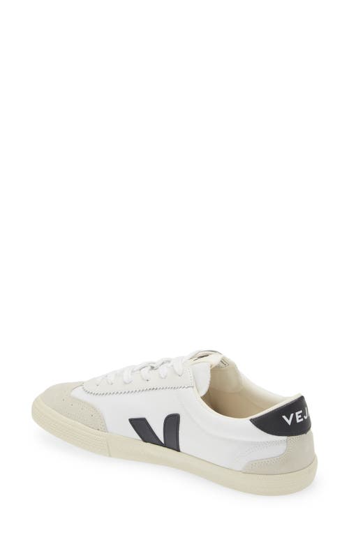 Veja V-10 White Sneakers With Side Logo Application In Leather Unisex In White Black