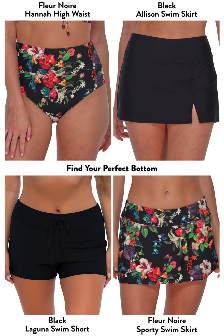 Forever Tankini Swimsuit Top - D Cup, Alternate, color, Fleur Noire