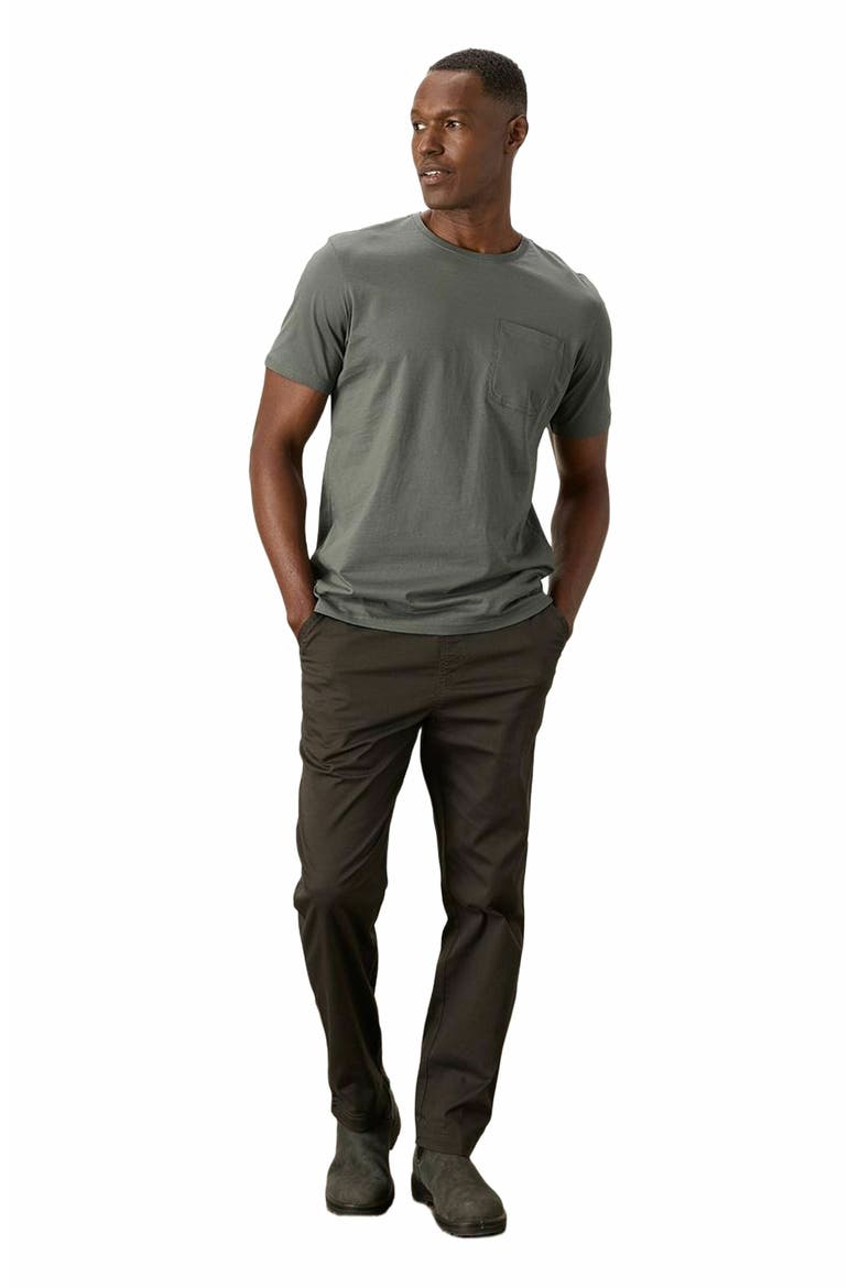 Organic Cotton Softspun Pocket Crew Tee, Main, color, Castor Green