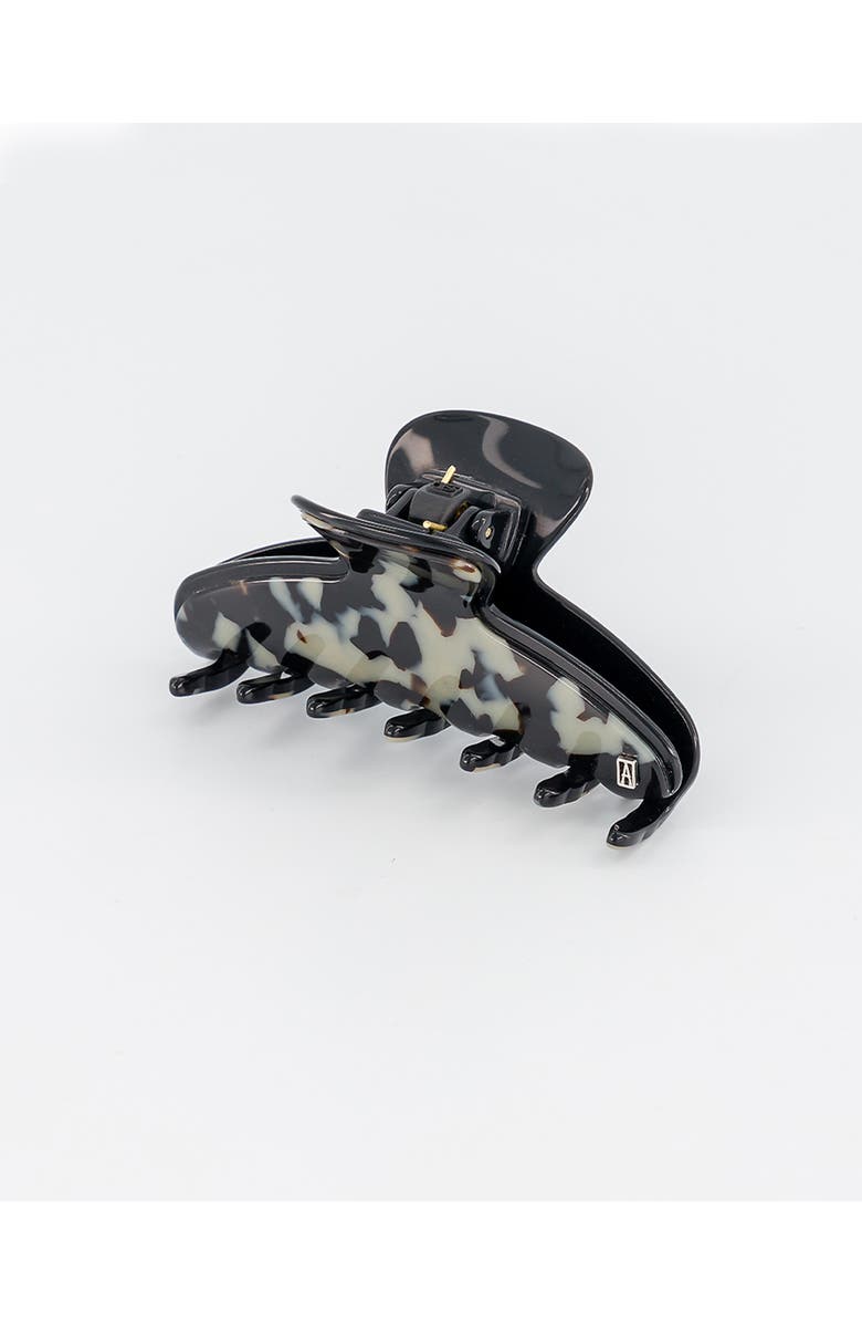 Alexandre de Paris Vincenne medium acetate hair clip, Alternate, color, Grey