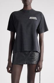 Balenciaga Medium Fit Masking Tape Logo Dry Jersey T-Shirt