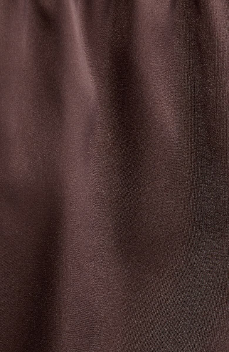 Kat The Label Sorrento Lace Trim Shorts, Alternate, color, Espresso