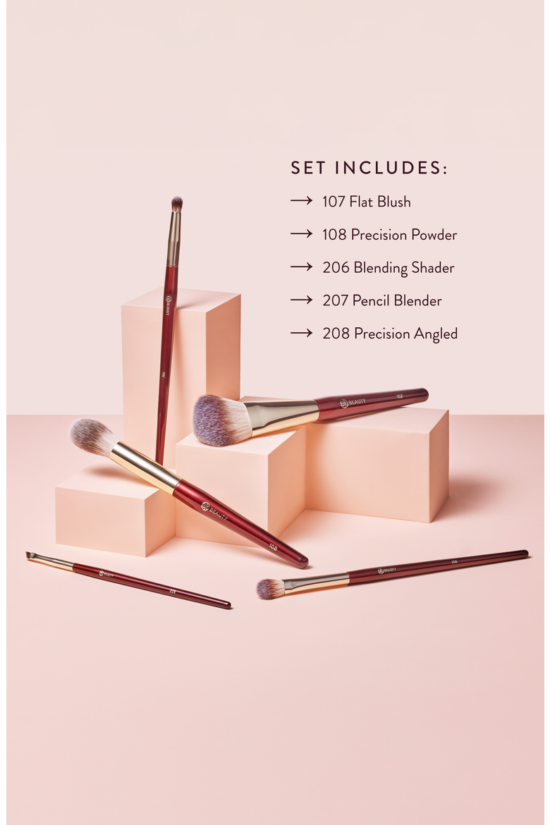 Precision Brush Collection, Alternate, color, Burgundy