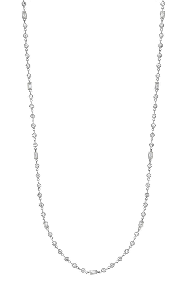 Bony Levy Diamond Station Necklace, Main, color, 