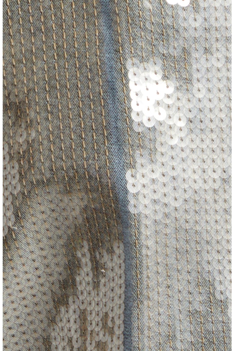 Temple Bolan Sequin Bootcut Jeans, Alternate, color, BLUE/ SAND