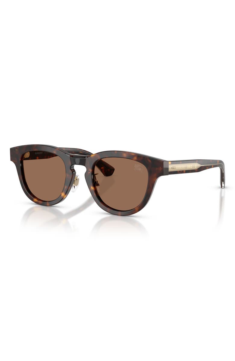 Burberry 48mm Phantos Sunglasses, Alternate, color, Dark Havana / Dark Brown