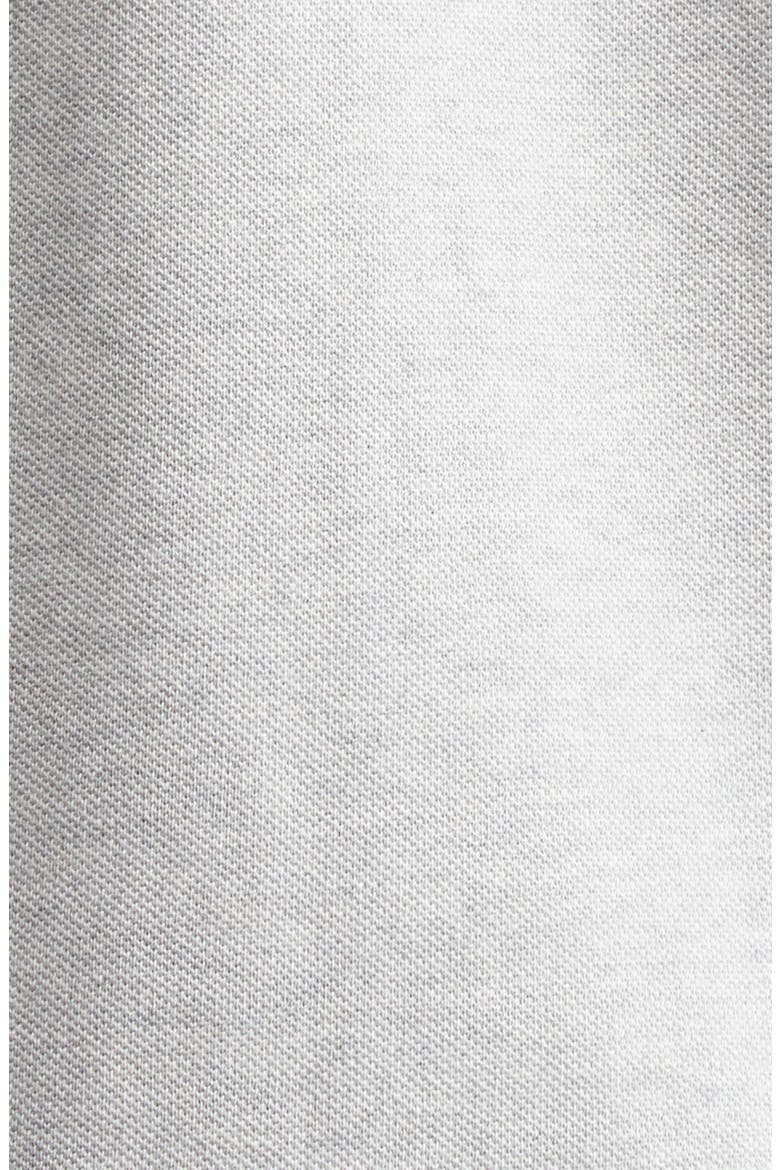 Ami de Coeur Embroidered Cotton Piqué Polo, Alternate, color, GRIS CHINE CLAIR/ JAUNE
