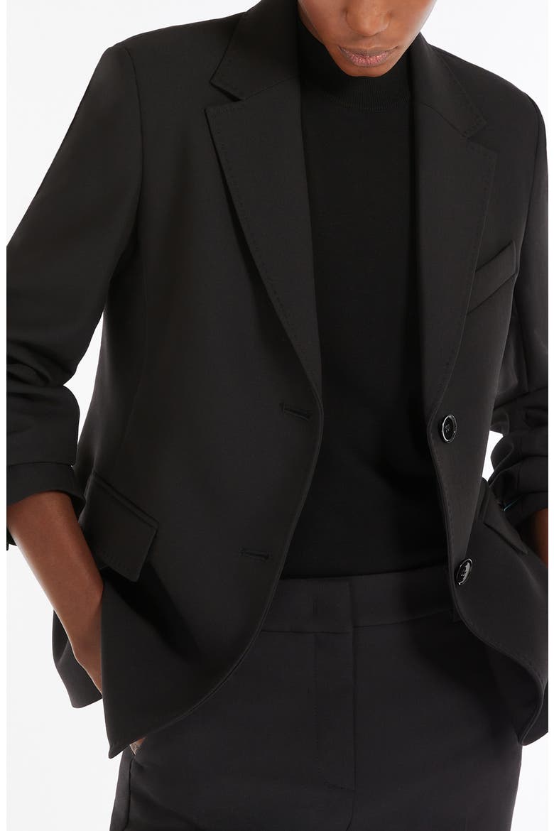 Uva One-Button Jacket, Alternate, color, BLACK